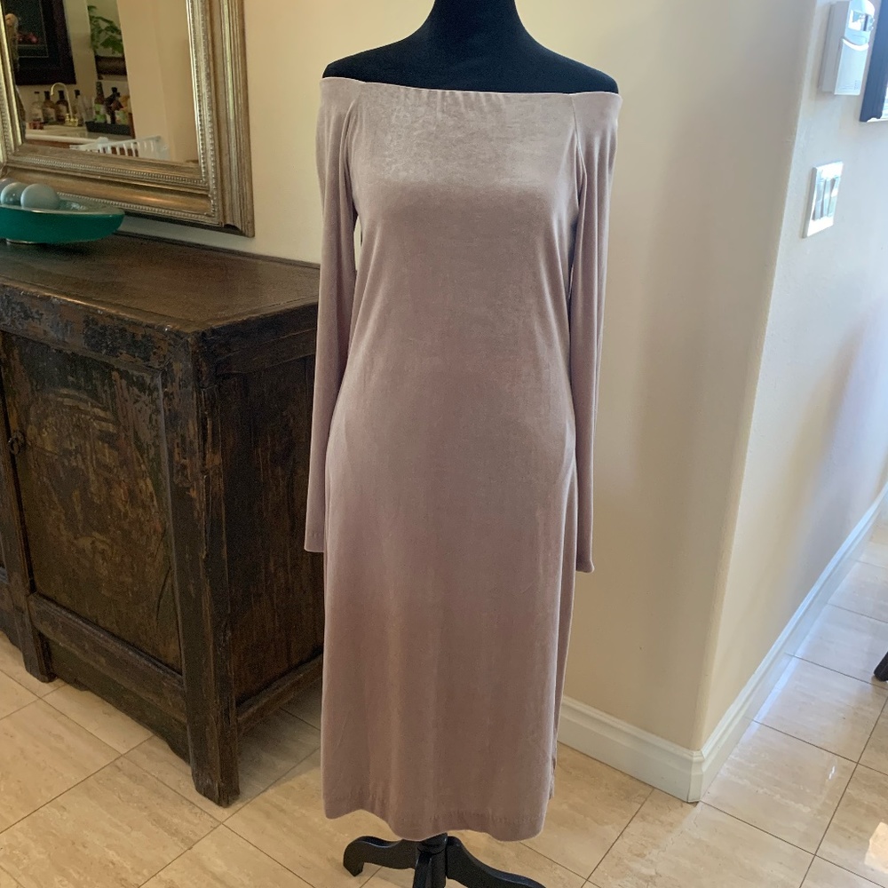 Three Dots Biscuit Colored Dress